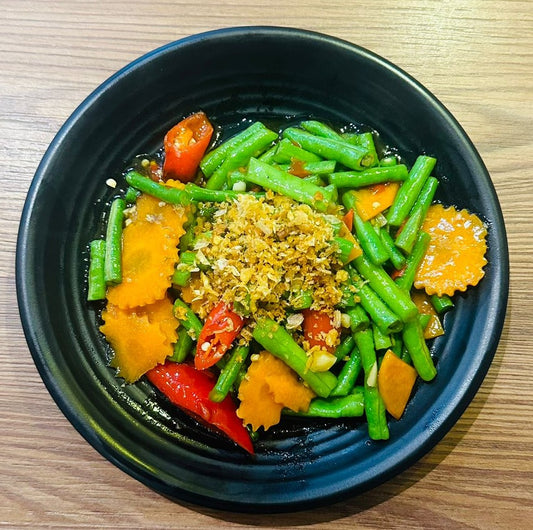 V2.Long Beans With Chili Stir Fry V2。炒长豆配辣椒