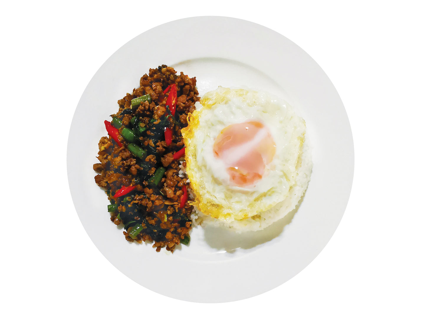 M5.Basil Meat Stir Fry with Rice and Egg 炒罗勒肉配饭和蛋